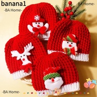 BANA Christmas Hat, Windproof Warm Knitted Hat, Coldproof Pullover Cap for 0-3Y