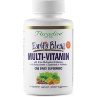 Paradise Herbs Earth's Blend Women's Once Daily Multivitamin with Iron, 48 Organic Superfoods, Probi