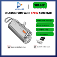 Sạc dự phòng Sharge Flow Mini 5000mAh Trong suốt Thiết kế độc đáo kèm cáp 2in1 công suất 12W - Chính