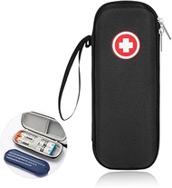 GENCAM EpiPen Carry Case Insulated, EpiPen Medical Hard Carrying Case with Reusable Ice Pack for 2 E