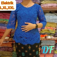 SHOOPI ATASAN BLUS SEMI PRANCIS/ BLUS SEMI BROKAT WANITA/KEBAYA BROKAT BAJU KEKINIAN CANTIK TERBARU