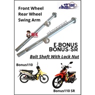 SYM BONUS / E-BONUS 110 FRONT REAR WHEEL SWING ARM FORK SHAFT LOCK NUT Sap Roda Depan Belakang Bonus