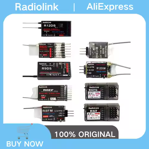 Radiolink 2.4G RC Receivers R12DSE R12DS R9DS R8EF R8FM R6DSM R6DS R6FG R6F for AT/T Series Transmit