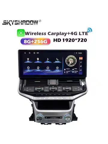 8G+256G Carplay Auto Android 14.0 360 Camera Car DVD Player GPS WIFI Bluetooth Radio For TOYOTA LC20