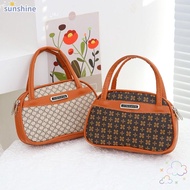 SSUNSHINE Wrist Bag, Mini Leather Middle-aged and Elderly Handbags, Fashion High Capacity Shopping Zipper Mobile Phone Bag