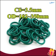 CS3.5mm OD102-350mm Green O-ring gasket sealing ring fluorine rubber, high temperature resistance, o