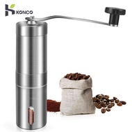 KONCO Stainless Steel Coffee Beans Grinders  Manual coffee Mills Dripper Pepper Mill Portable coffee grinding tools