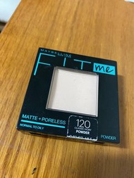 Maybelline 、fit me、反孔特霧蜜粉餅、120內斂