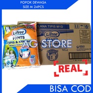 PAMPERS DEWASA CELANA LIFREE POPOK DEWASA 24PCS [M, L, XL]