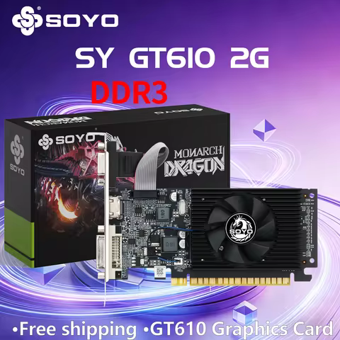 SOYO NVIDIA GeForce GT730 Half‑Height Graphics Card 4GB DDR3 64‑Bit 28nm PCIE2.0*8 Video Card Deskto