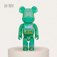 BE@RBRICK X-GIRL CLEAR GREEN VER. 1000％