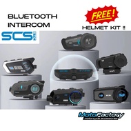 SCS Helmet Bluetooth Communication Intercom free helmet kit