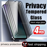 4Pieces For Xiaomi Redmi 14C 4G Privacy Screen Protector Tempered Glass Poco C75 PocoC75 Redmi14C 4G