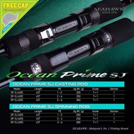 Seahawk OCEAN one Piece Fishing Rod SJ Casting Spinning Rod PE 1-3 2-4 3-6 FREE Hat