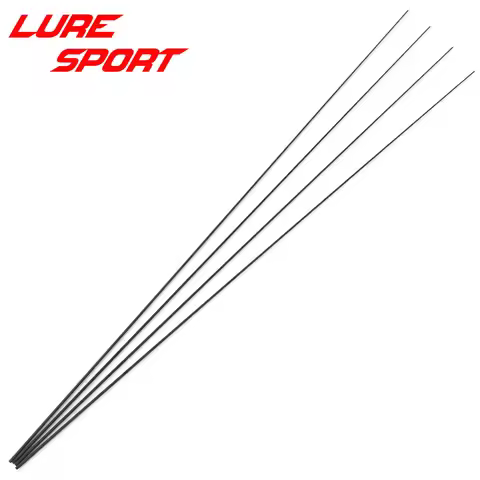 LureSport 4pcs 50cm Solid carbon rod Tip blank no paint Rod building components Fishing Pole Repair