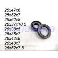 Oil Seal 25x47x6, 25x52x7, 25x62x8, 26x37x10.5, 26x38x5, 26x38x7, 26x42x8, 26x48x7, 26x52x7.8