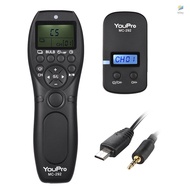 YouPro MC-292 S2 2.4G Wireless Remote Control LCD Timer Shutter Release Transmitter Receiver 32 Chan