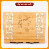 Giá đỡ đọc kinh sách kệ đọc sách kệ đọc máy tính tre tự nhiên an toàn 24x33.3cm đồ thờ cúng