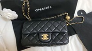 Chanel 22B Pearl Crush CF mini 黑金球CF mini