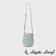 Legato Largo 小法式鬱金香斜背包- 拼色薄荷綠