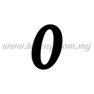 Balloon Sticker - Number "0" - Regular