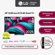 LG OLED evo AI OLED65C5 65" 4K Smart TV (2025) | α9 AI Processor Gen8 | Dolby Vision | webOS 25