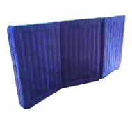 ที่นอนนุ่นพับได้ 3.5 ฟุต 3 พับ 3.5 x 4  ฟุต หนา 4 นิ้ว  ที่นอนนุ่นแท้ 100%  ผ้าไหม ญี่ปุ่น สีชมพูสด 