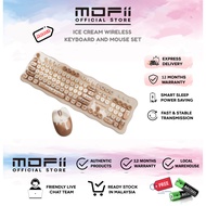 MOFII Ice Cream Wireless Keyboard and Mouse Set Cute Sweetie Connection Keyboard Mouse