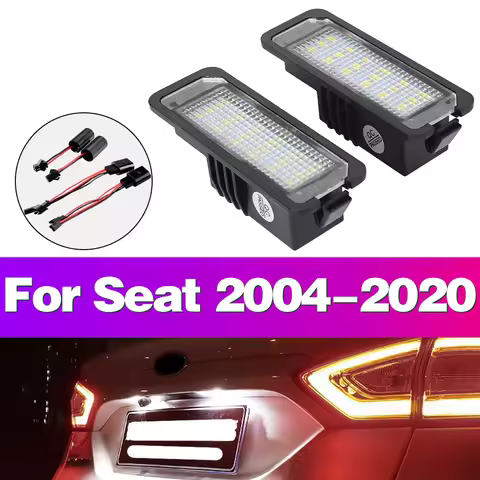 For SEAT Leon 1P MK2 5F MK3 Ibiza MK4 6P MK5 6F Exeo LIMOUSINE Altea XL LED Car License Plate Lights