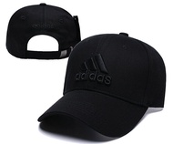 หมวกสีพื้น (สีดำ) Hot Adidasหมวกหมวกแก็ปOriginal Adjustable Embroidery baseball cap Men Women Unisex Sun Cap Hip Hop Snapback Hat