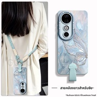 GGUU | เคสโทรศัพท์มือถือแบบสะพายข้างผีเสื้อสำหรับ Vivo S30 Pro Mini กันกระแทกแบบนิ่มพร้อมสายคล้องยาว