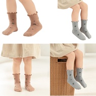 X* Soft Cotton Knee  Socks Kids MidCalf Socks Breathable Warm Stretchy Socks