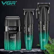 ชุดตัดผมวิชาชีพ VGR 9,000 รอบ ต่อนาที ตัวตั้งเครื่องโกรีไฟฟ้า แสดงผลดิจิตอล ชาร์จไฟ ตัดผม V-640 S3