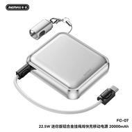 Pin sạc dự phòng mini REMAX FC-07 20000mAh TypeC PD  22.5W Kèm cáp C to C ngắn Thiết kế siêu nhỏ - N