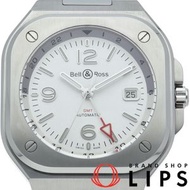 Bell & Ross BR05 GMT 自動機械錶 BR05G-SI-ST/SST，含錶盒和保固卡，不鏽鋼男士腕錶，白色，拋光，成色極佳 [二手]