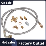 Universal Turbo Oil Feed Line Oil Return Line Oil Drain Line Kit 1/8 NPT 4AN T3 T4 T3/T4 T04E T70 T6