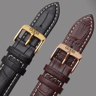 Ready Stock Fast Shipping guess Gales Genuine Leather Watch Accessories Men Women Watch Bracelet 20 22 14 16 24mm Business Watch Leather Strap