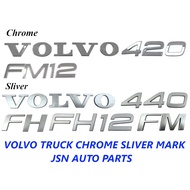 J120S14 VOLVO FM12 FH12 FH VERSION 1 FM FH VERSION 4 CHROME GREY MARK EMBLEM LOGO PRICE FOR 1 PC