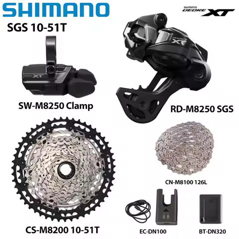 SHIMANO NEW Deore XT Di2 M8250 12 Speed SW RD-M8250 SGS GS CS-M8200 10-51T 9-45T Wireless Electronic
