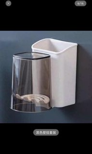 牙刷牙膏收納架及漱口杯
