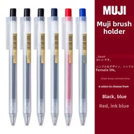 MUJI MUJI Press Gel Pen 0.5mm Black Exam Dedicated Smooth Durable Ready Stock