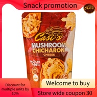 Casi's Mushroom Chicharon 100G (Cheese Flavor) - Crunchy, Guilt-Free Snacking, Irresistible Flavor