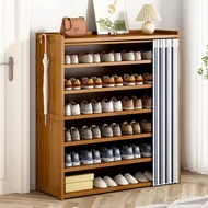 HY/💞Multi-Layer Shoe Rack Household Bamboo Shoe Cabinet Dustproof Bedroom Simple Large Capacity Bamboo Storage Rack Stor