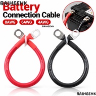 BAIHEIH 1Pcs Battery Connection Cable, 4AWG 6AWG 8AWG Soft Silicone Battery Connection Wire, Durable