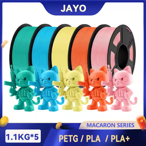 JAYO 3D PETG/PLA/PLA PLUS Printer Filament Macaron Series & No bubbles non-toxic 3D Printing Materia