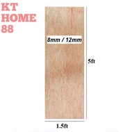 [1ft/1.5ft/2ft x 5ft] Papan Plywood / Solid Plywood 8mm 12mm