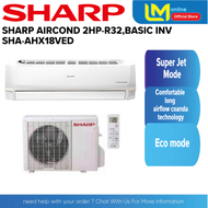 SHARP AIRCOND 2HP, R32, BASIC INV - SHA-AHX18VED