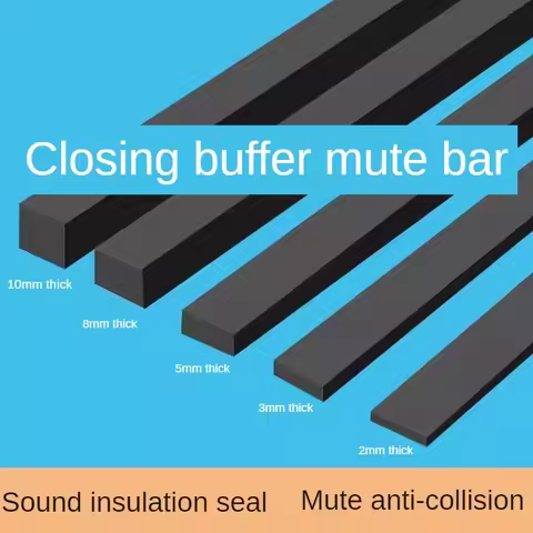 10m EVA Sponge Door Frame Anti-collision Sticker Wooden Door Close Cushioning Shock Absorption Silen