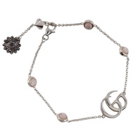 【日本直送】Gucci 雙G 手鍊 銀 925 x 珍珠母貝 約 6.3g женские 【二手品】