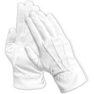 White Gloves Men,White Costume Gloves,Cotton Cloth Glove for Halloween Mime Magician Butler Costume,